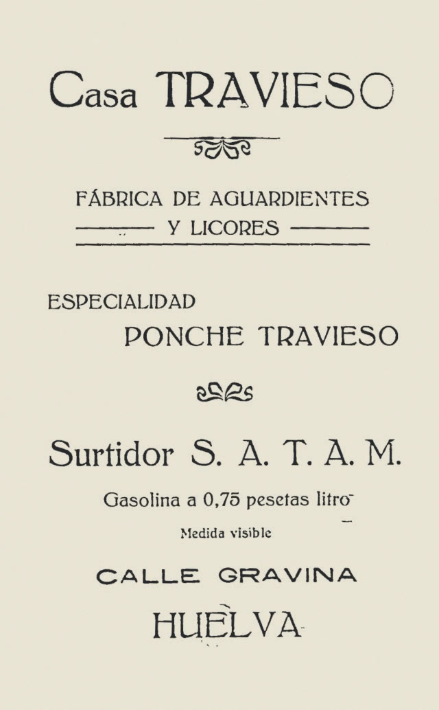Anuncio de época de Casa Travieso